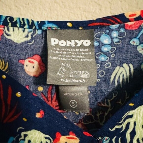 Her Universe Studio Ghibli Ponyo Underwater Romper Size Small Novelty Print - Picture 9 of 12